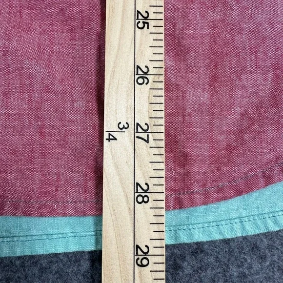 Brooks Brothers Red Fleece Colorblock Chambray Button Down Shirt Men's Medium - Picture 8 of 9